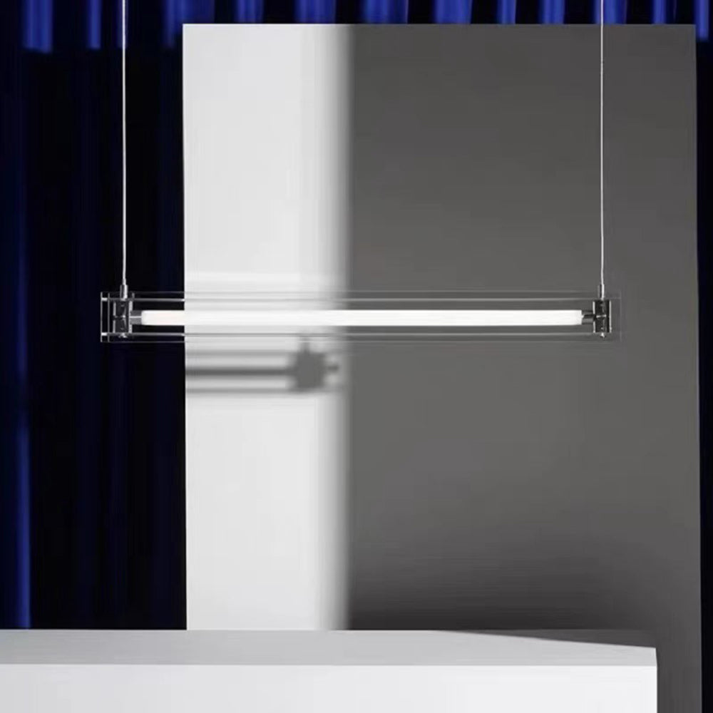 Arisha Minimalista Lineal Metal Lámpara Colgante Blanca