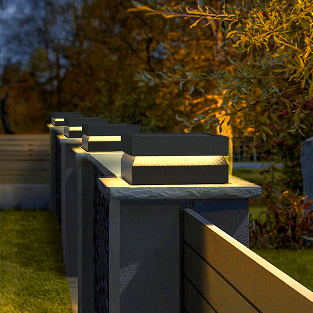 Ray Diseño Lámpara Exterior Cubo Metal Patio Jardín