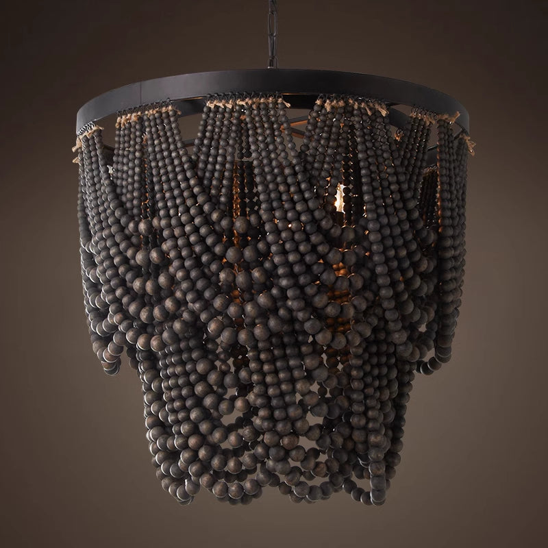 Silva Boho LED Madera/Metal Lámparas Colgantes