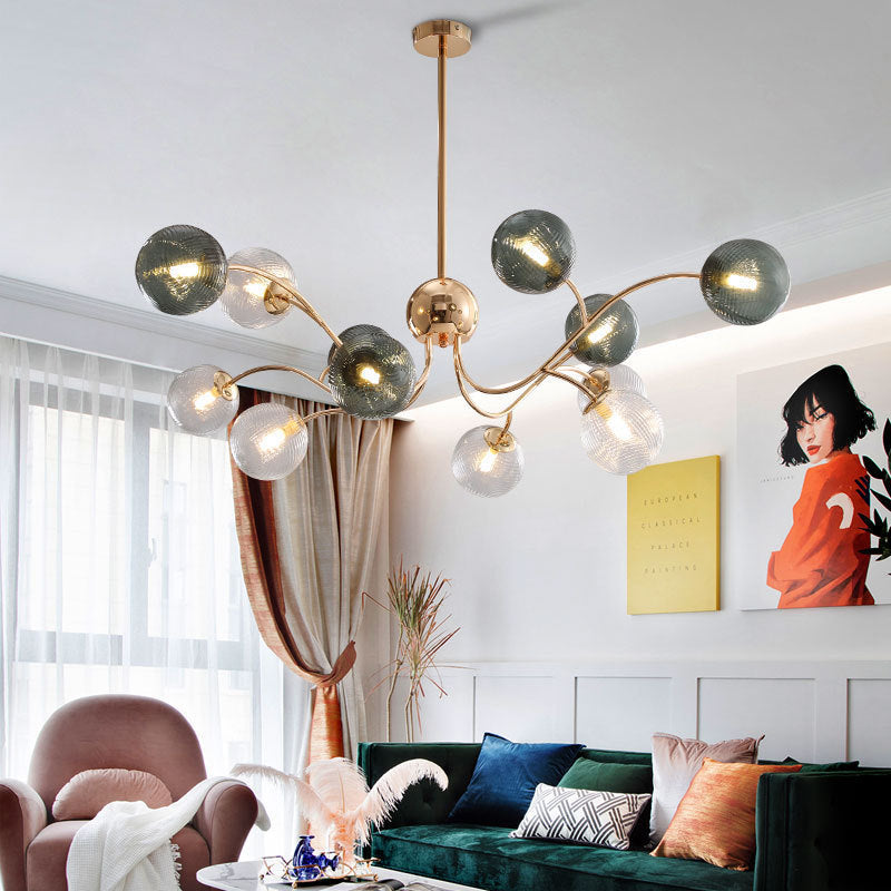 Valentina Moderna LED Lámpara Colgante Metal/Vidrio Salón/Comedor
