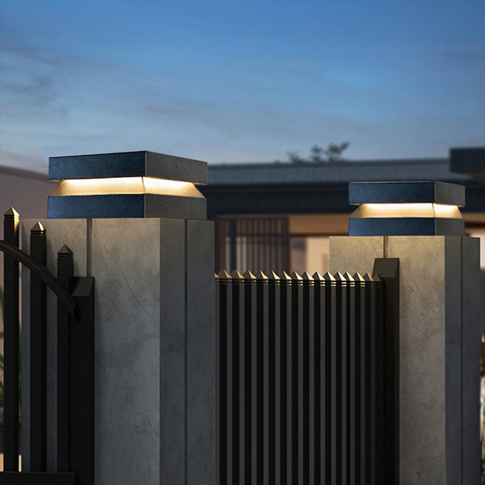 Ray Diseño Lámpara Exterior Cubo Metal Patio Jardín