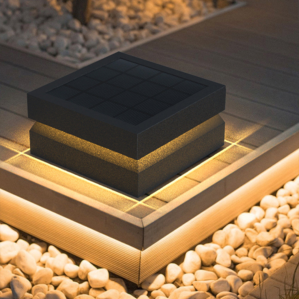 Ray Diseño Lámpara Exterior Cubo Metal Patio Jardín