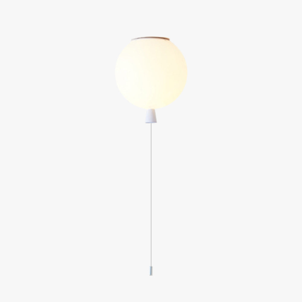 Aria Diseño Globo Acrílico LED Lámpara de Techo Amarilla/Rosa/Blanca