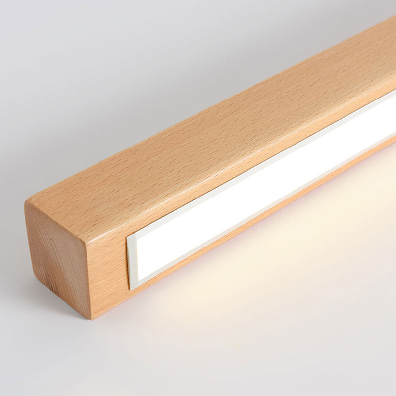 Arisha Moderna Lineal Madera/Acrílico Lámpara de Techo Madera