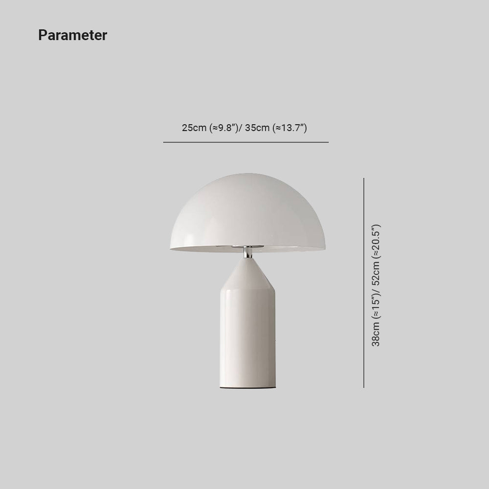 Arisha Moderna Minimalista Metal Lámpara de Mesa Negra/Blanca/Dorada
