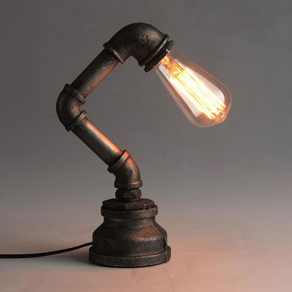 Silva Vintage Industrial Metal Lámpara de Mesa