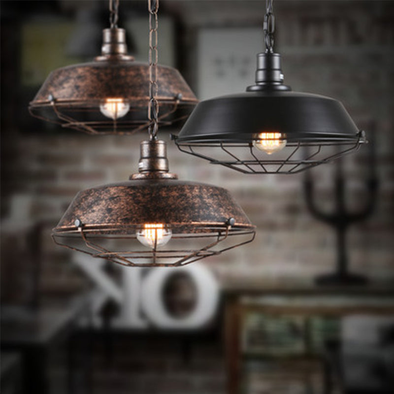 Silva Industrial Domo Metal Lámpara Colgante