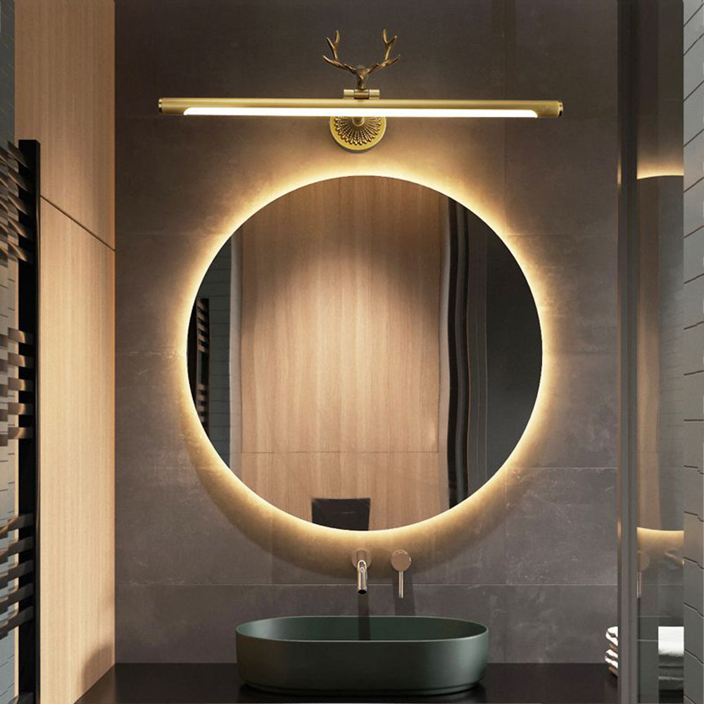Arisha Decorativo Staghorn Metal/Acrílico Aplique de Pared Negro/Latón