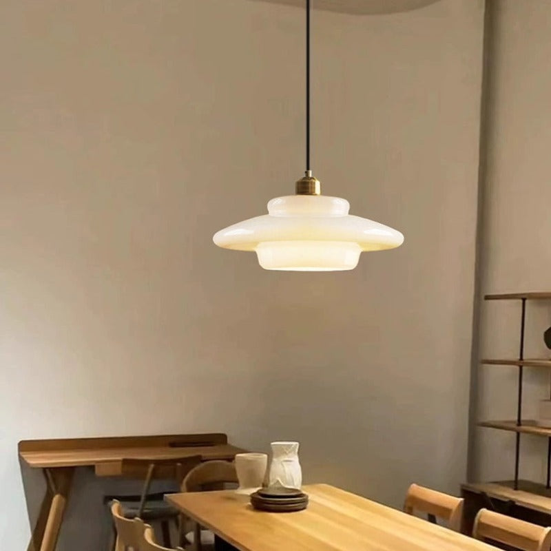 Arisha Medio Siglo Arte Lámpara Colgante Metal Vidrio Dormitorio Comedor