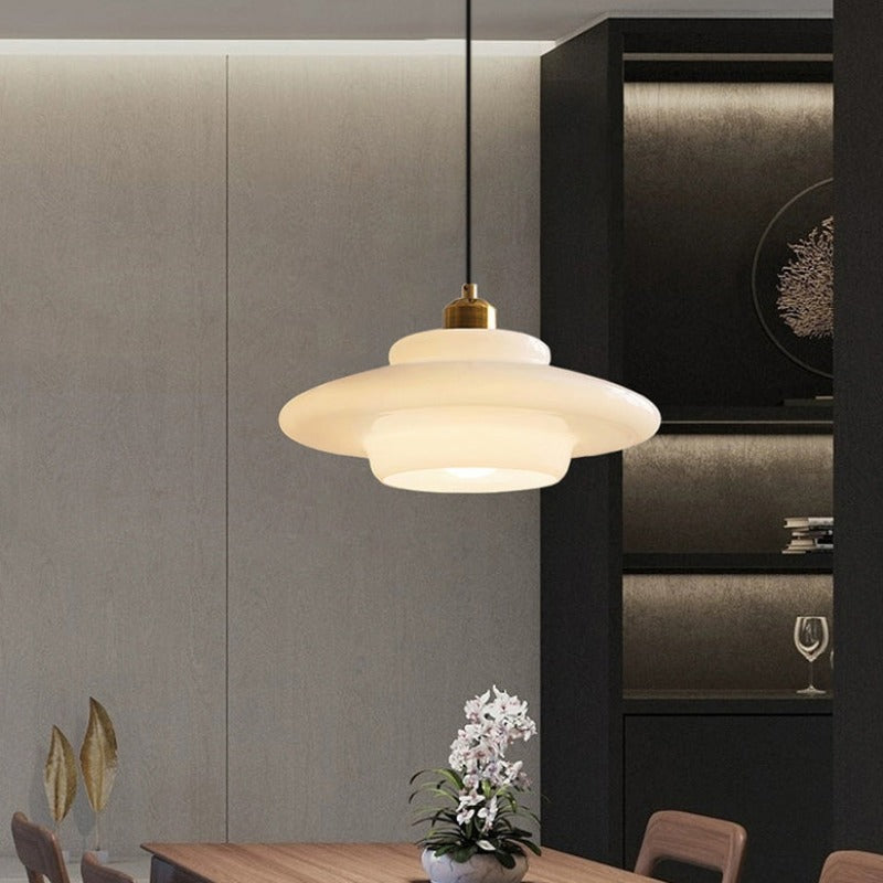 Arisha Medio Siglo Arte Lámpara Colgante Metal Vidrio Dormitorio Comedor