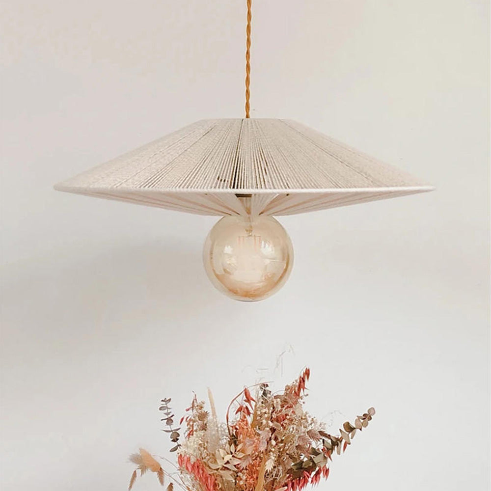 Ritta Cristal LED Lámpara Colgante Madera Comedor