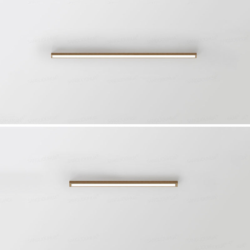 Arisha Moderna Lineal Madera/Acrílico Lámpara de Techo Madera