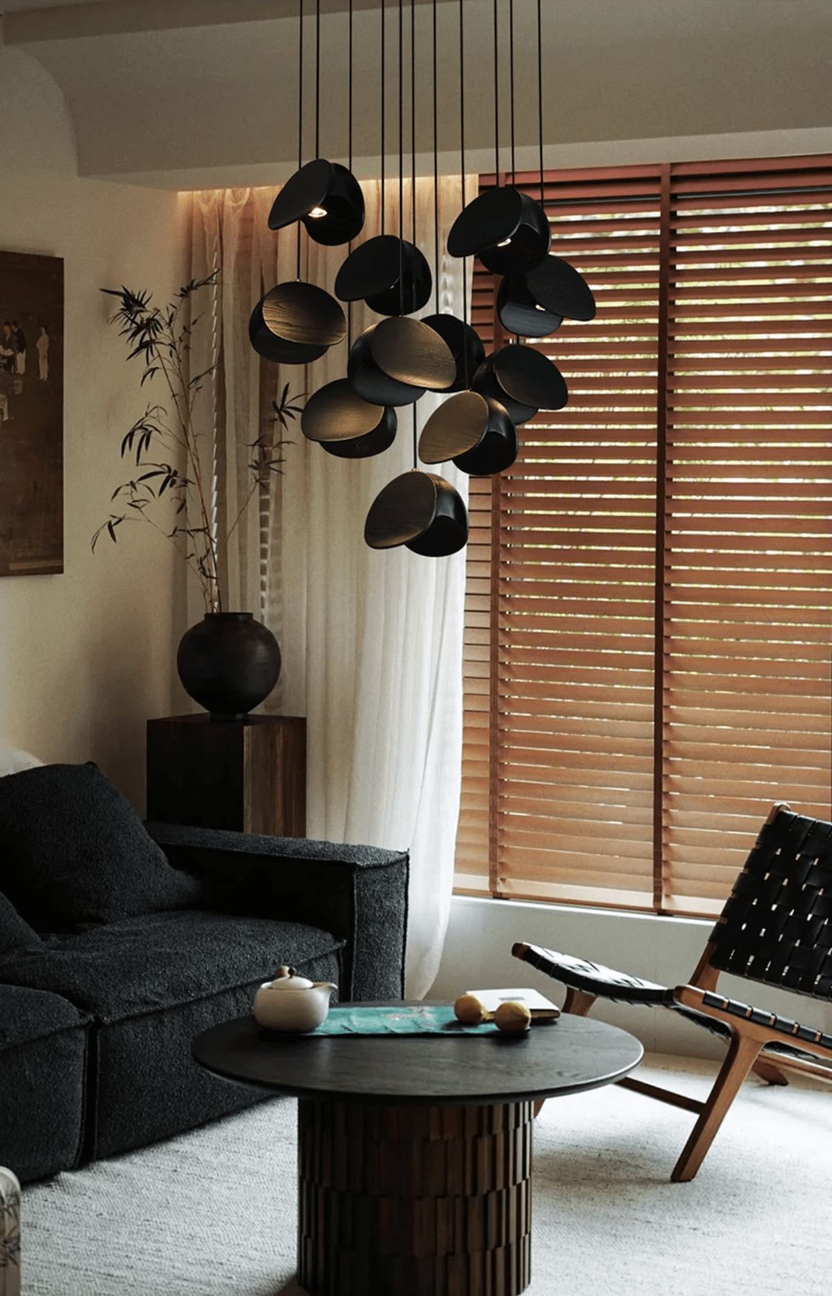 Tavro lámpara colgante minimalista de madera