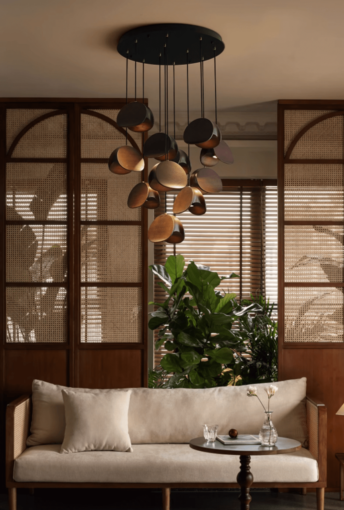 Tavro lámpara colgante minimalista de madera