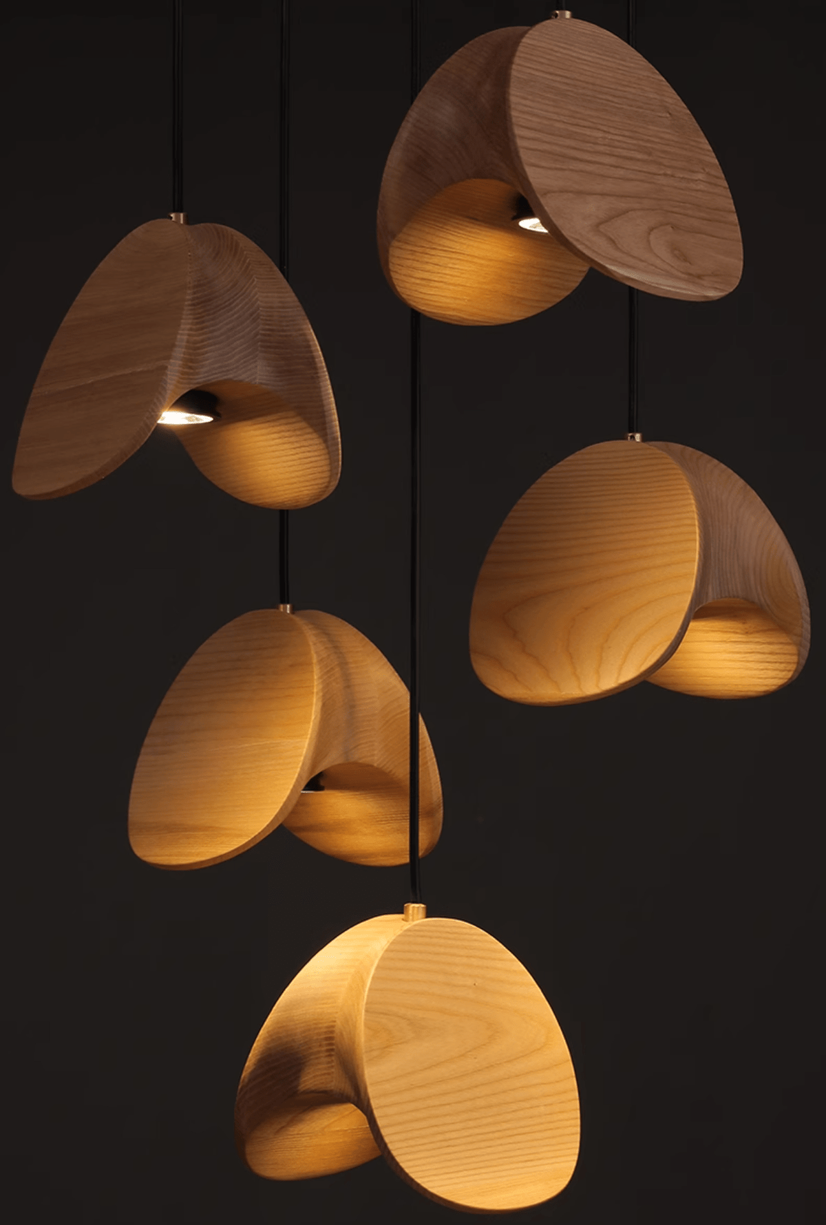 Tavro lámpara colgante minimalista de madera