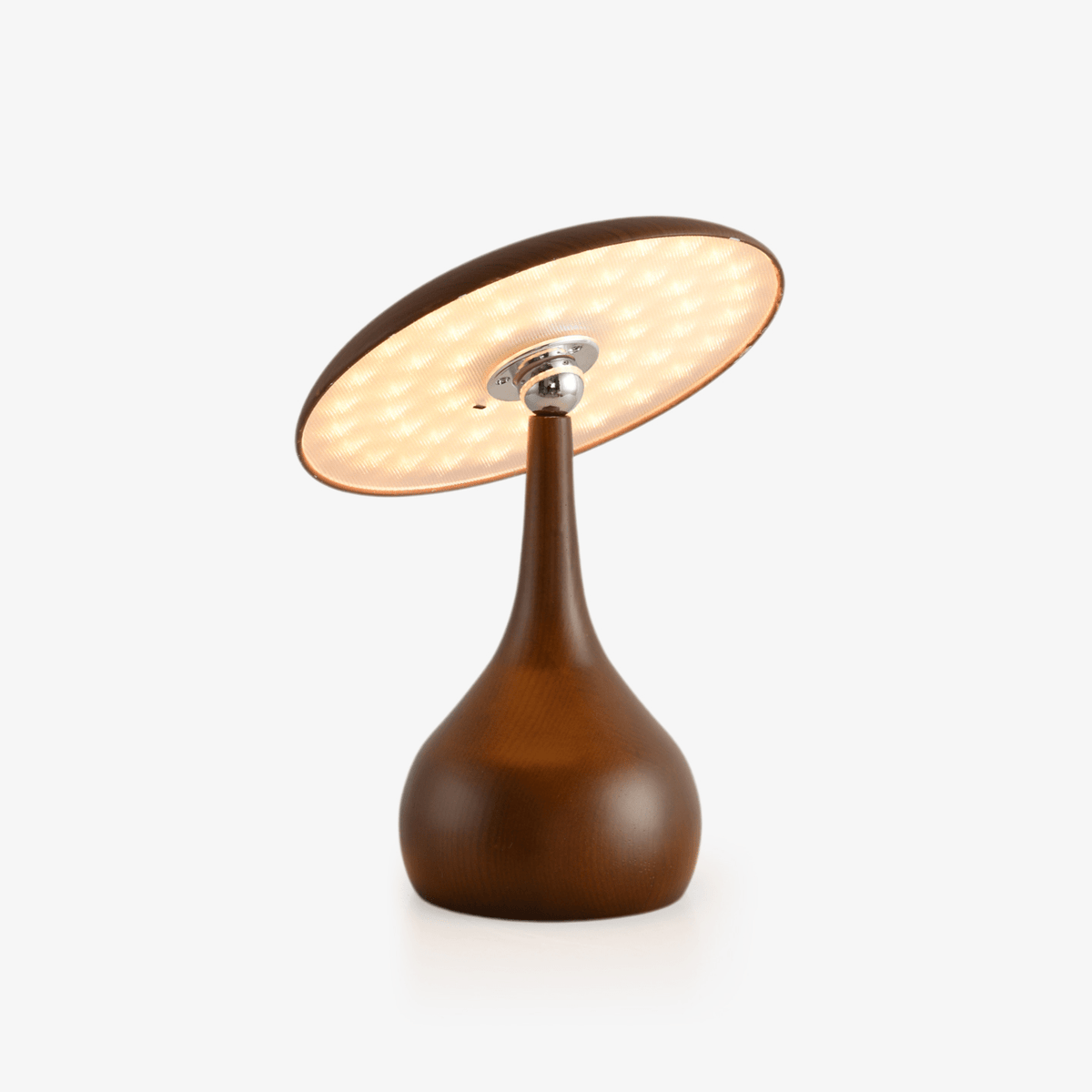 Orbis lámpara de mesa vintage de madera