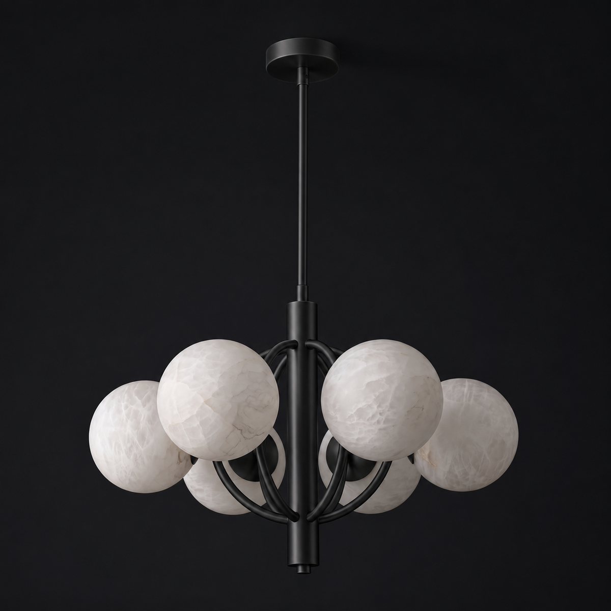 Lámpara de araña de alabastro Farringcombe
