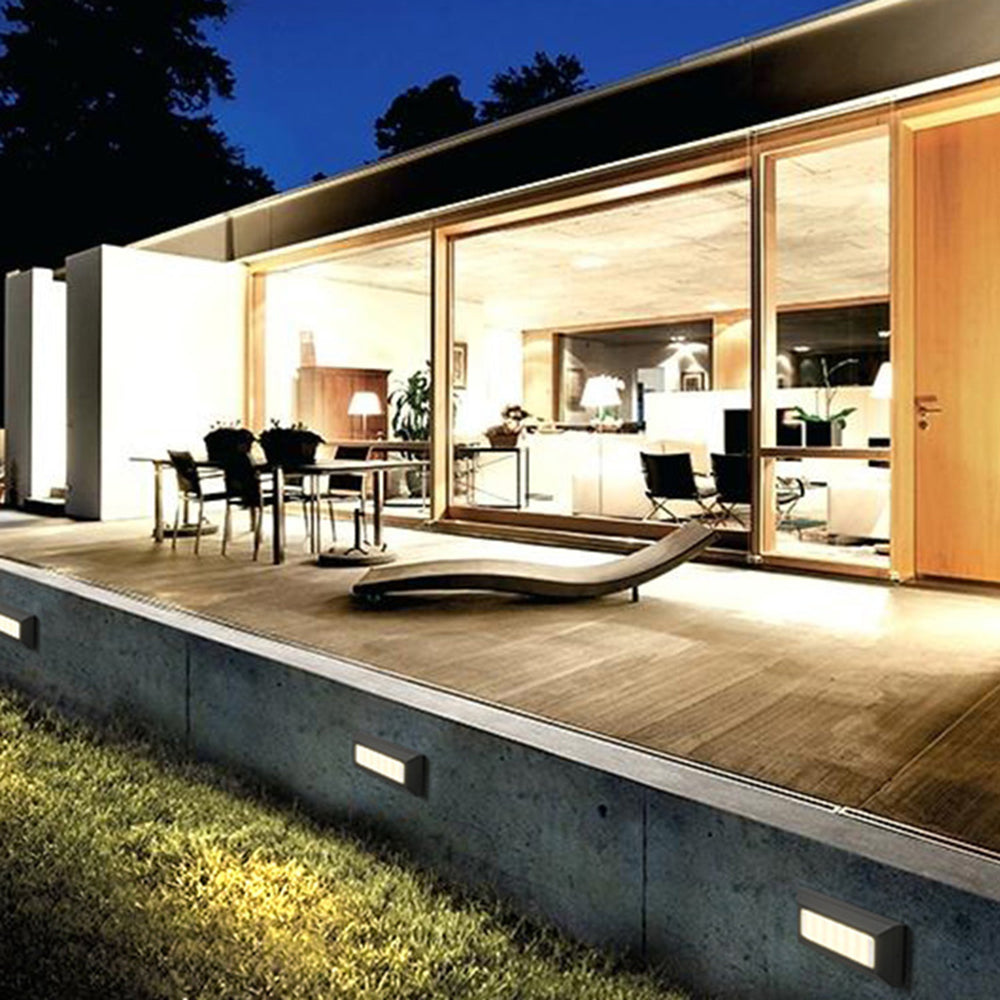 Ray Aplique Exterior Moderna Rectangular Metal Acrílico