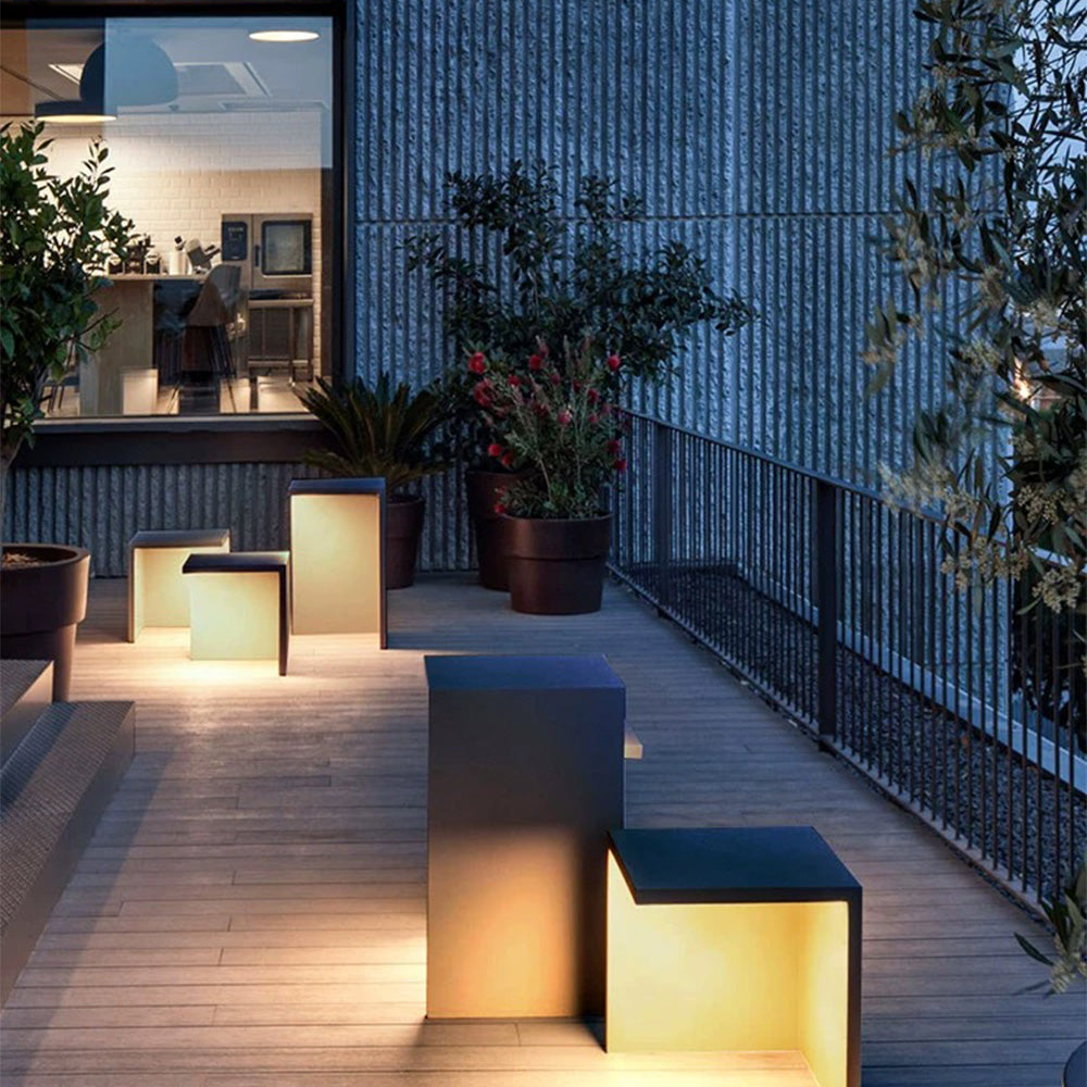 Ray Minimalista Solar Plegada Metal Lámpara Exterior