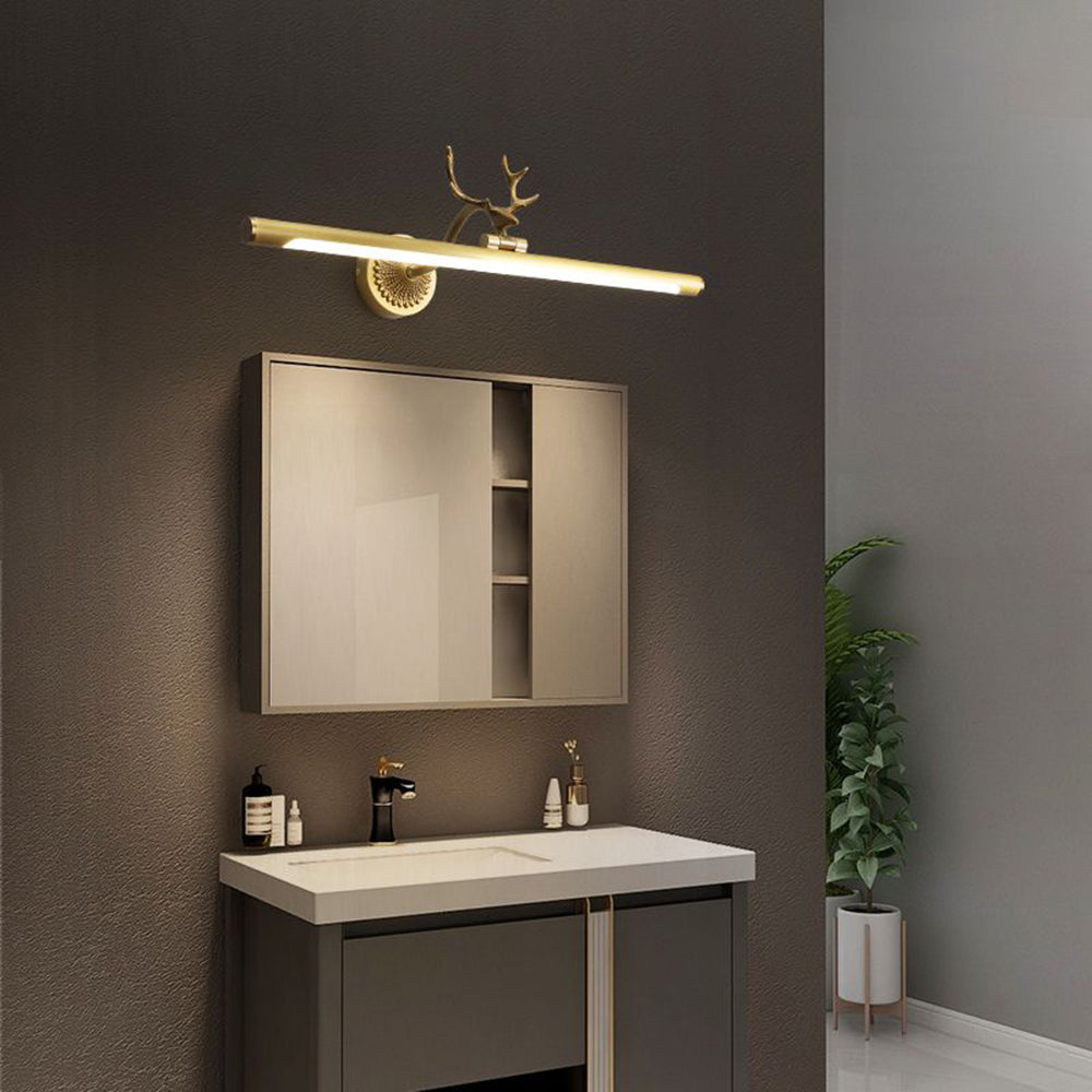 Arisha Decorativo Staghorn Metal/Acrílico Aplique de Pared Negro/Latón