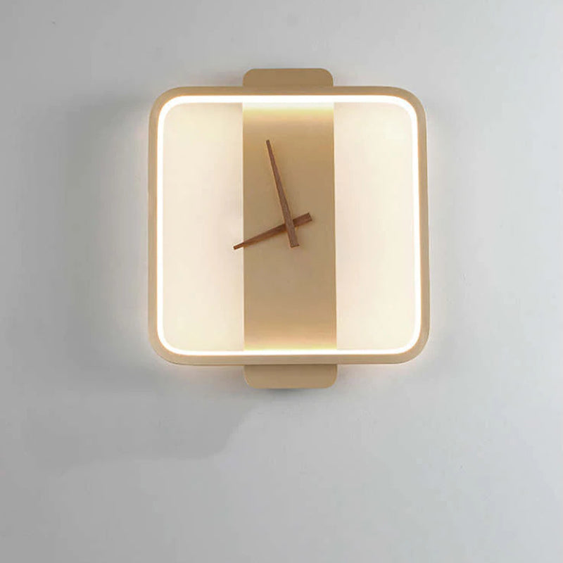 Nordic Decorativo Reloj Metal Aplique de Pared Dorado/Negro
