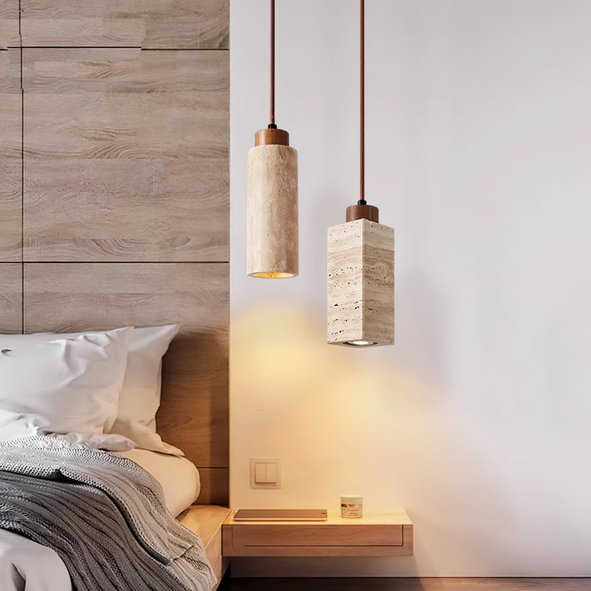 Avloris Lámpara Colgante Travertino Contemporáneo Iluminación