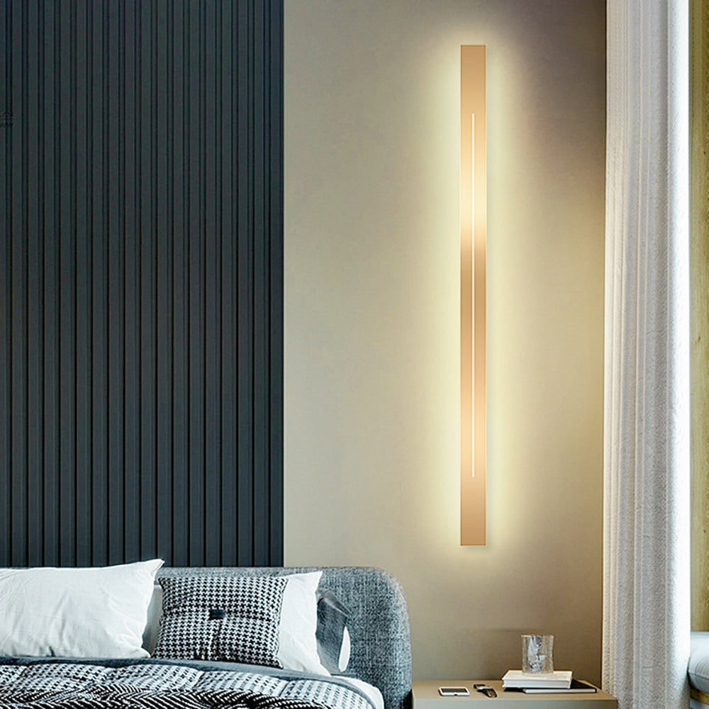 Arisha Moderno Sencillo Aplique LED Interior Metal Oro Negro Dormitorio