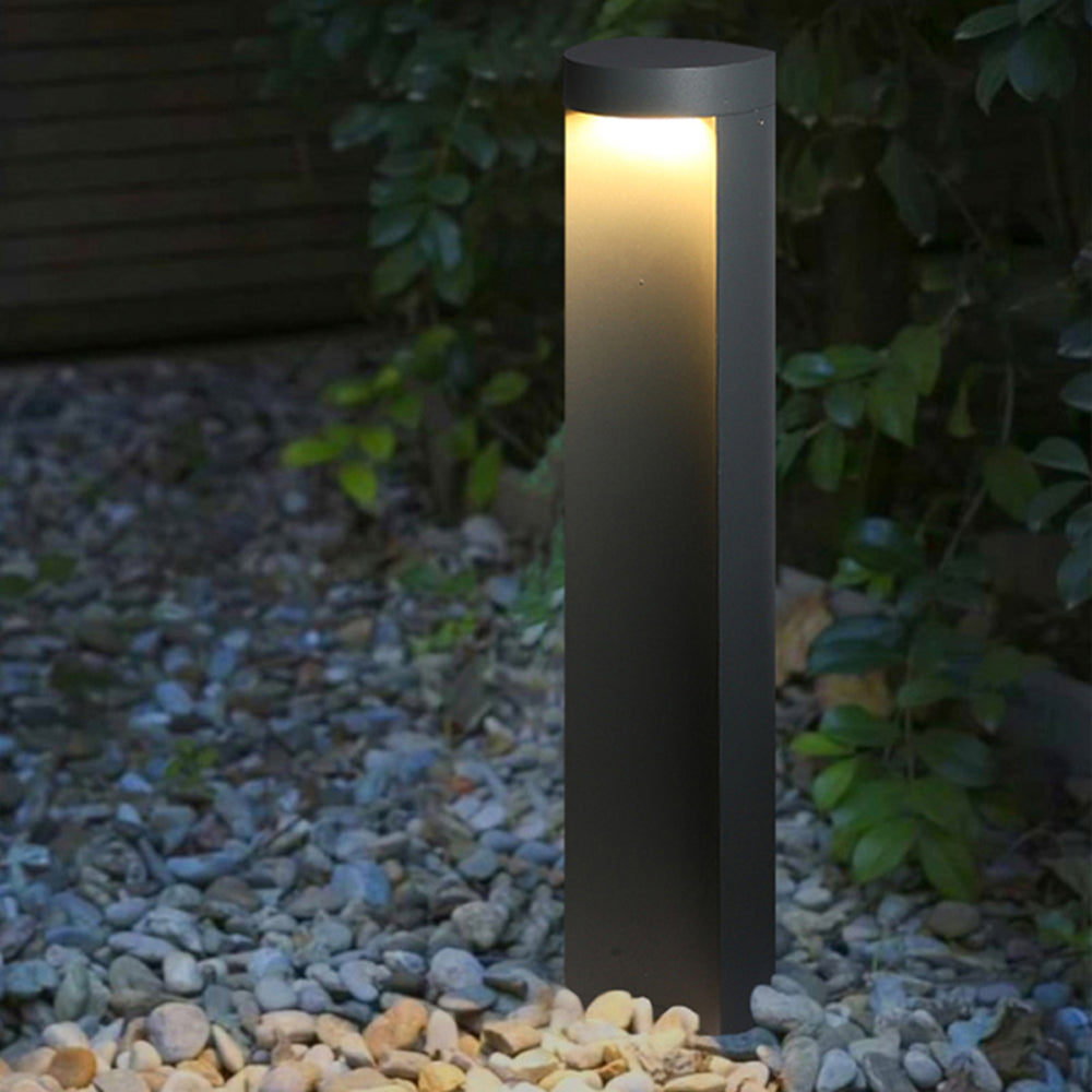 Ray Moderno Lámpara De Pie Exterior Cilíndrica Metal Patio