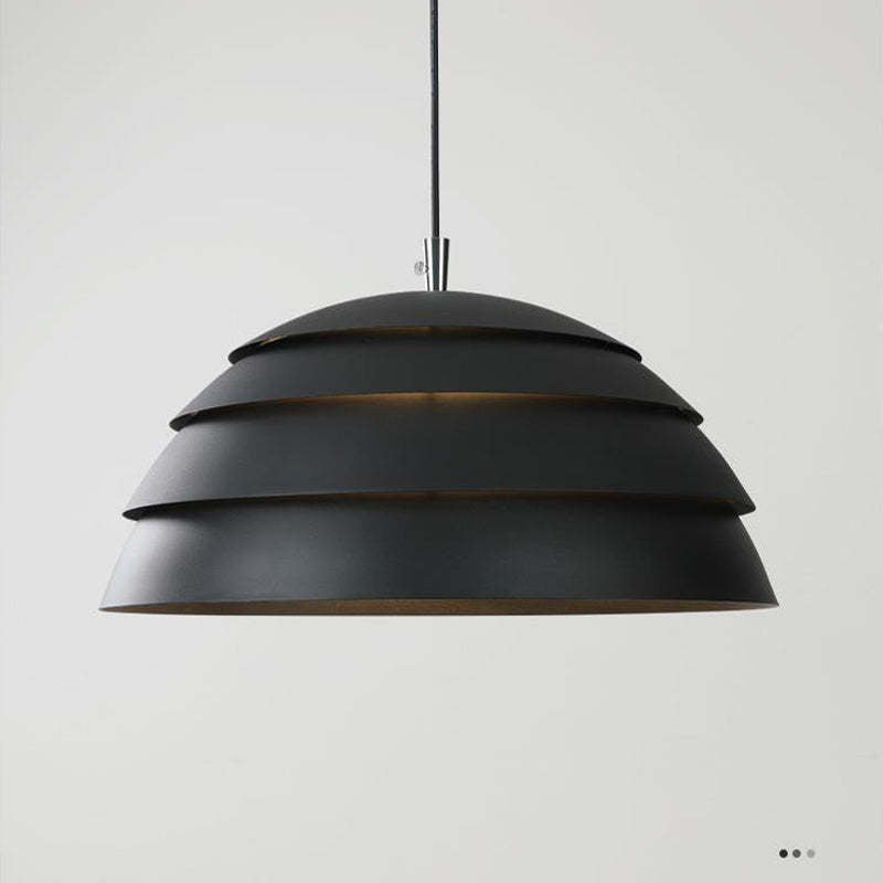 Arisha Moderna Semicircular Metal Lámpara Colgante Negra/Blanca