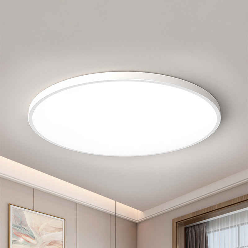 Arisha Minimalista Redonda Acrílico LED Lámpara de Techo Blanca/Negra