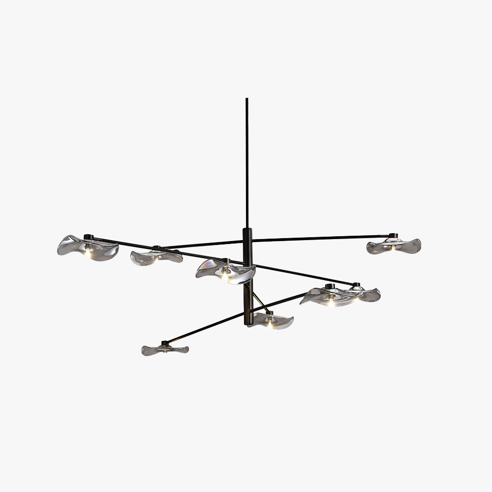 Arisha Moderna Decorativa Metal/Vidrio Lámpara Colgante Transparente/Multicolor