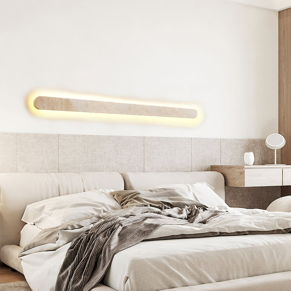 Elraee aplique de pared travertino