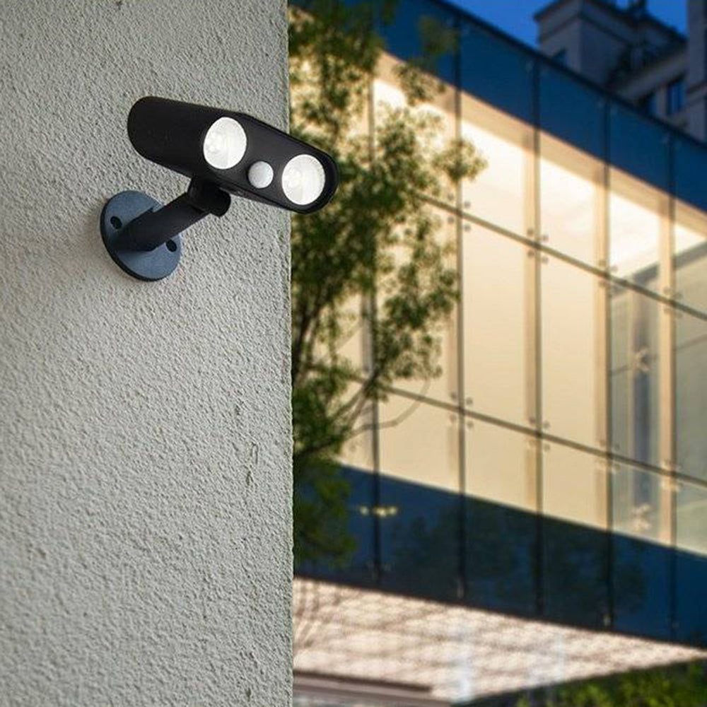 Ray Moderna Giratoria Acrílica Foco Aplique Exterior Noche Jardín