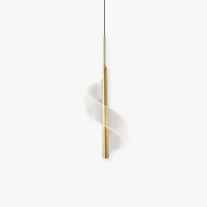 Arisha Nordica Lineal Metal/Acrílico Lámpara Colgante Oro