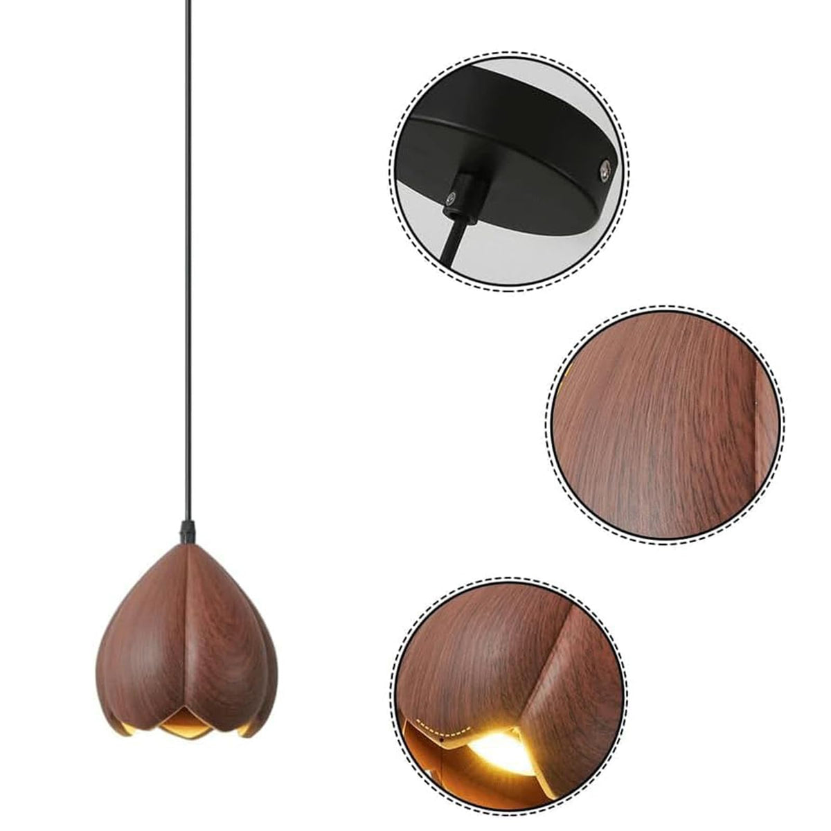 Ritta Vintage Flor LED Lámpara Colgante Metal/Resina Comedor