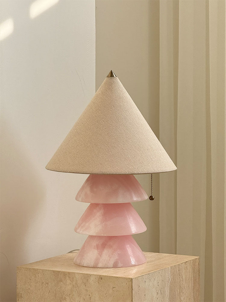 Pyramid lámpara de mesa de mármol