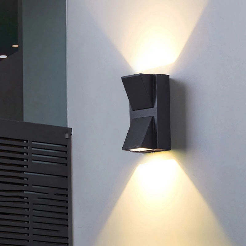 Ray Moderno Simple Aluminio Aplique de Pared LED Negro/Gris