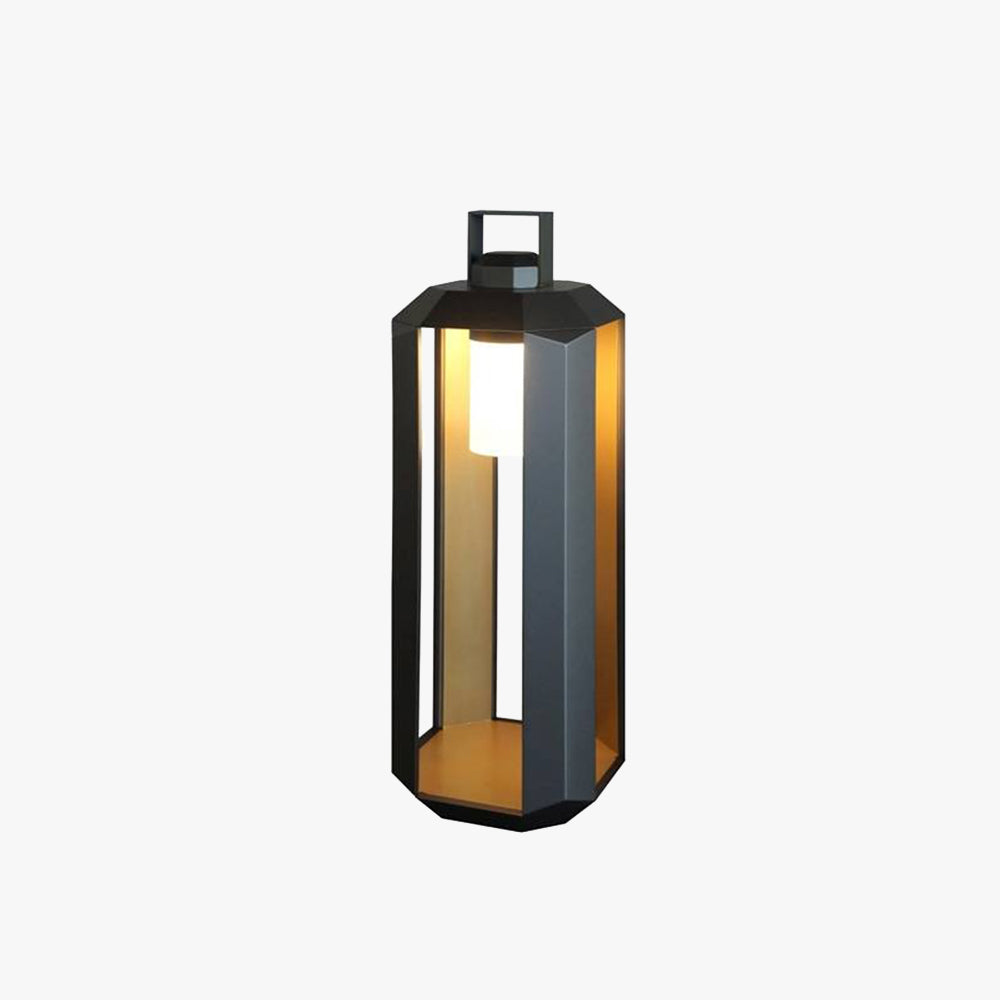 Ray Moderna Rectangular Metal Vidrio Lámpara Exterior
