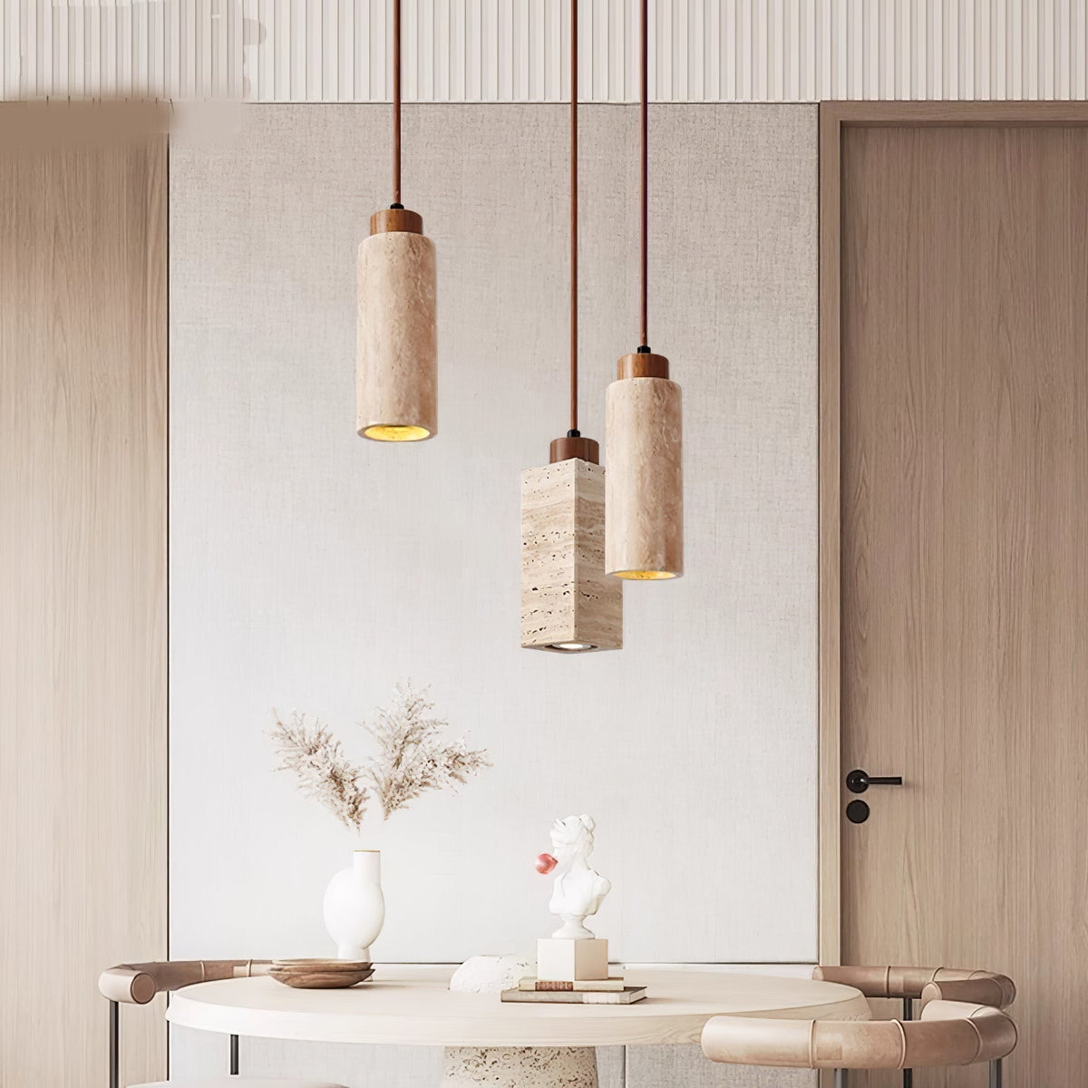 Avloris Lámpara Colgante Travertino Contemporáneo Iluminación