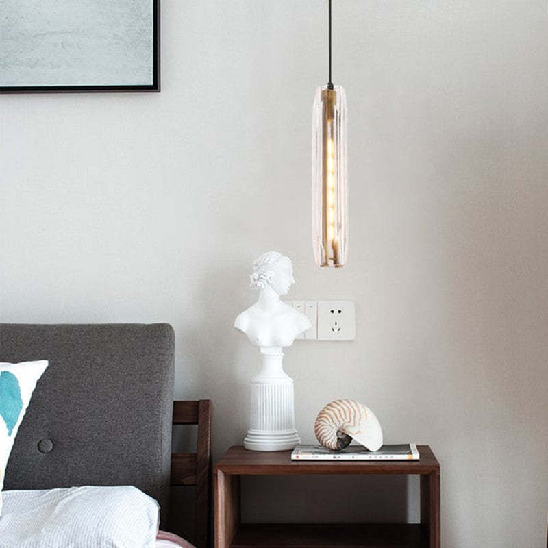 Arisha Moderna Minimalista Tubo Vidrio/Metal Lámpara Colgante