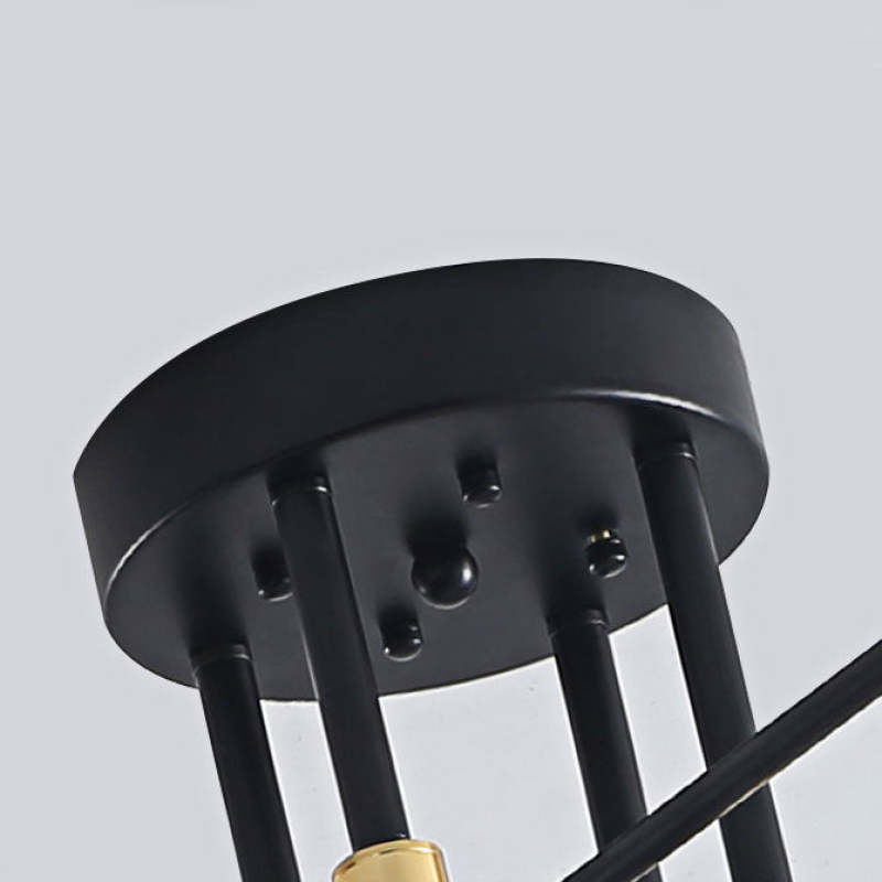 Valentina Moderna Nordic Multible Bola Metal Lámpara de Techo Blanca/Negra