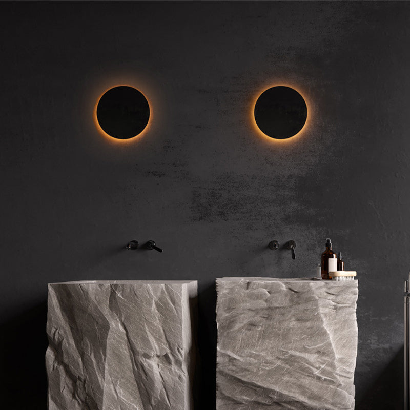 Ray Minimalista Moderno Redondo/Cuadrado Metal LED Aplique de Pared