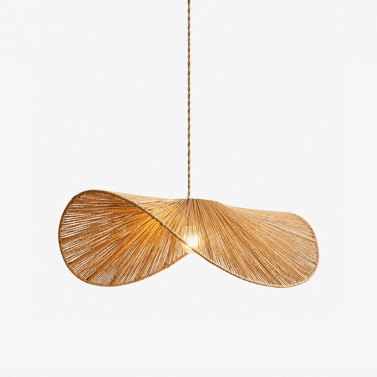 Lámpara colgante de cordón de papel Norvencombe