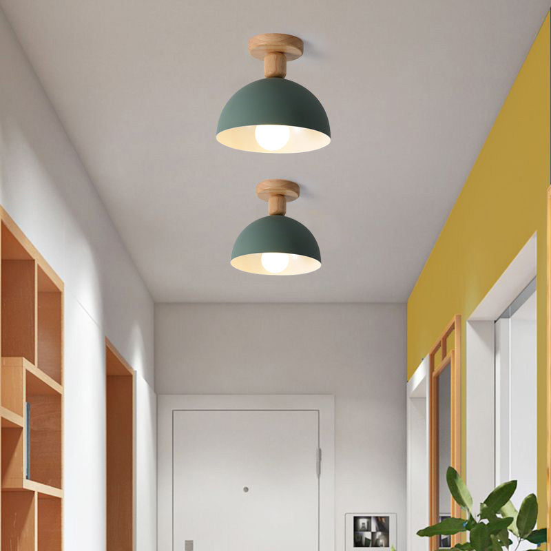 Muto Lámpara de Techo Moderna LED Madera/Metal Salón