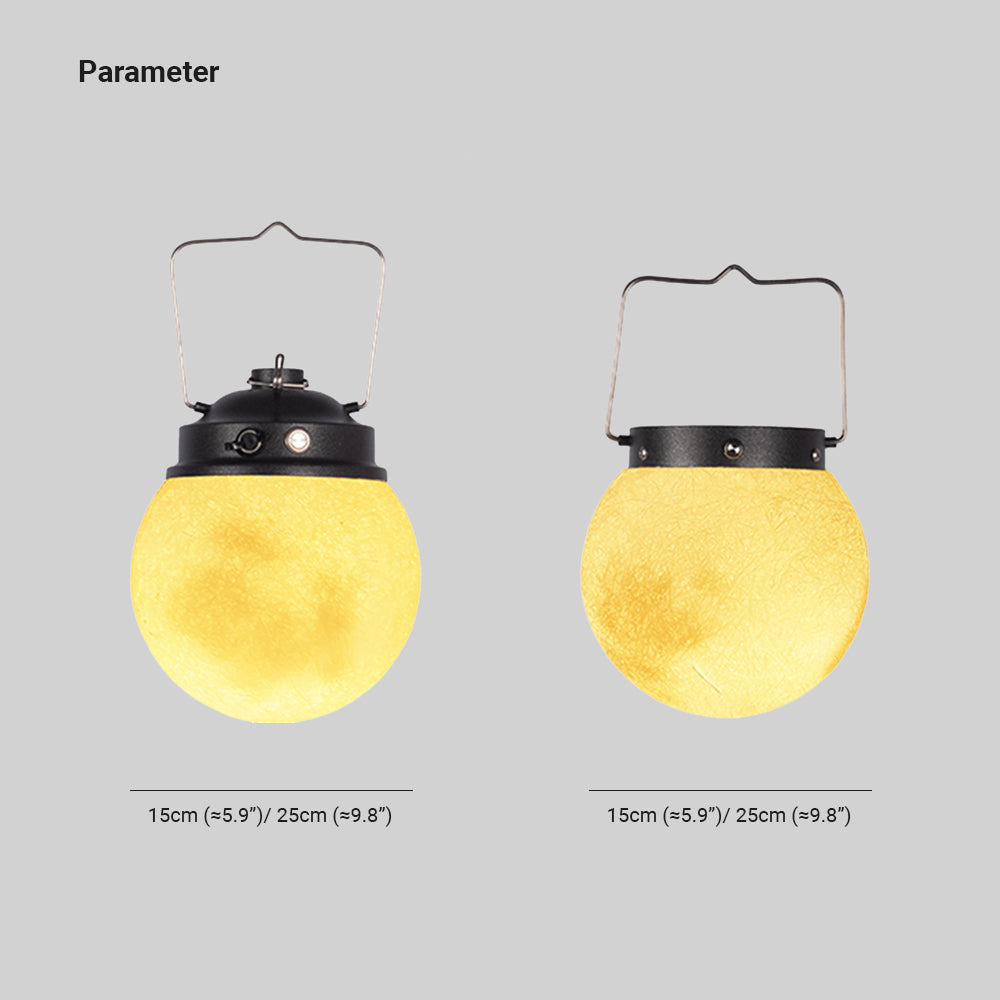 Ray Decorativa Lunar Metal Resina Vidrio Lámpara Colgante Exterior