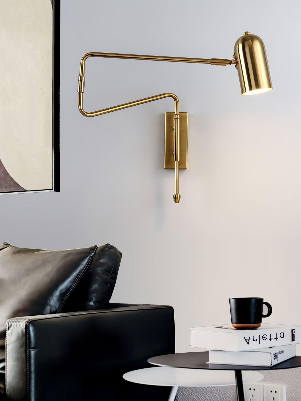 Nox aplique de pared regulable con brazo enchufe enchufable