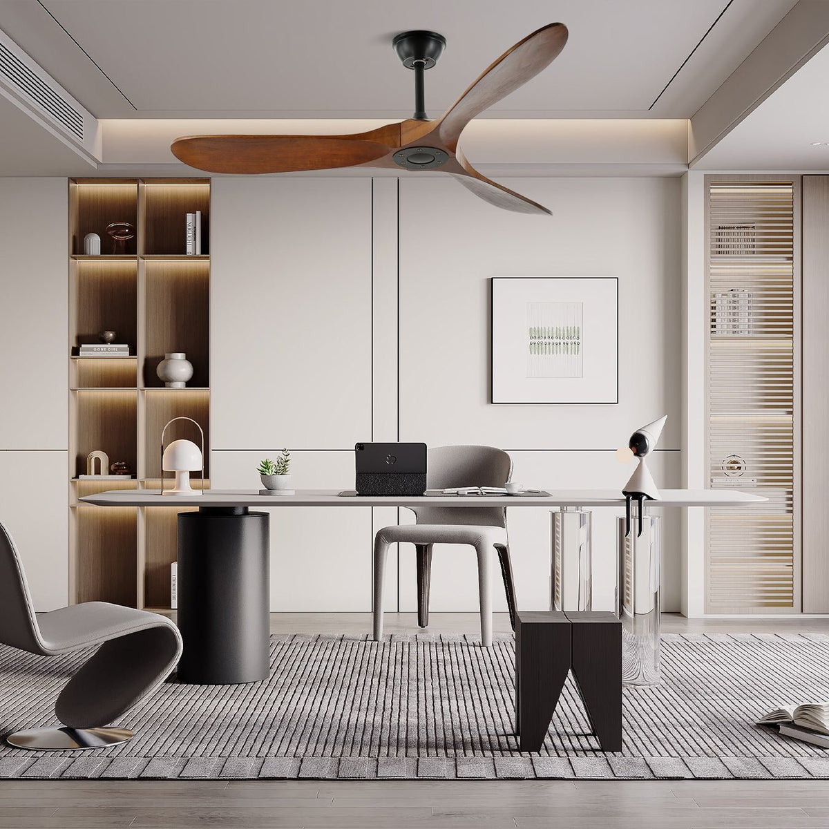 Aviona Ventilador de techo con madera