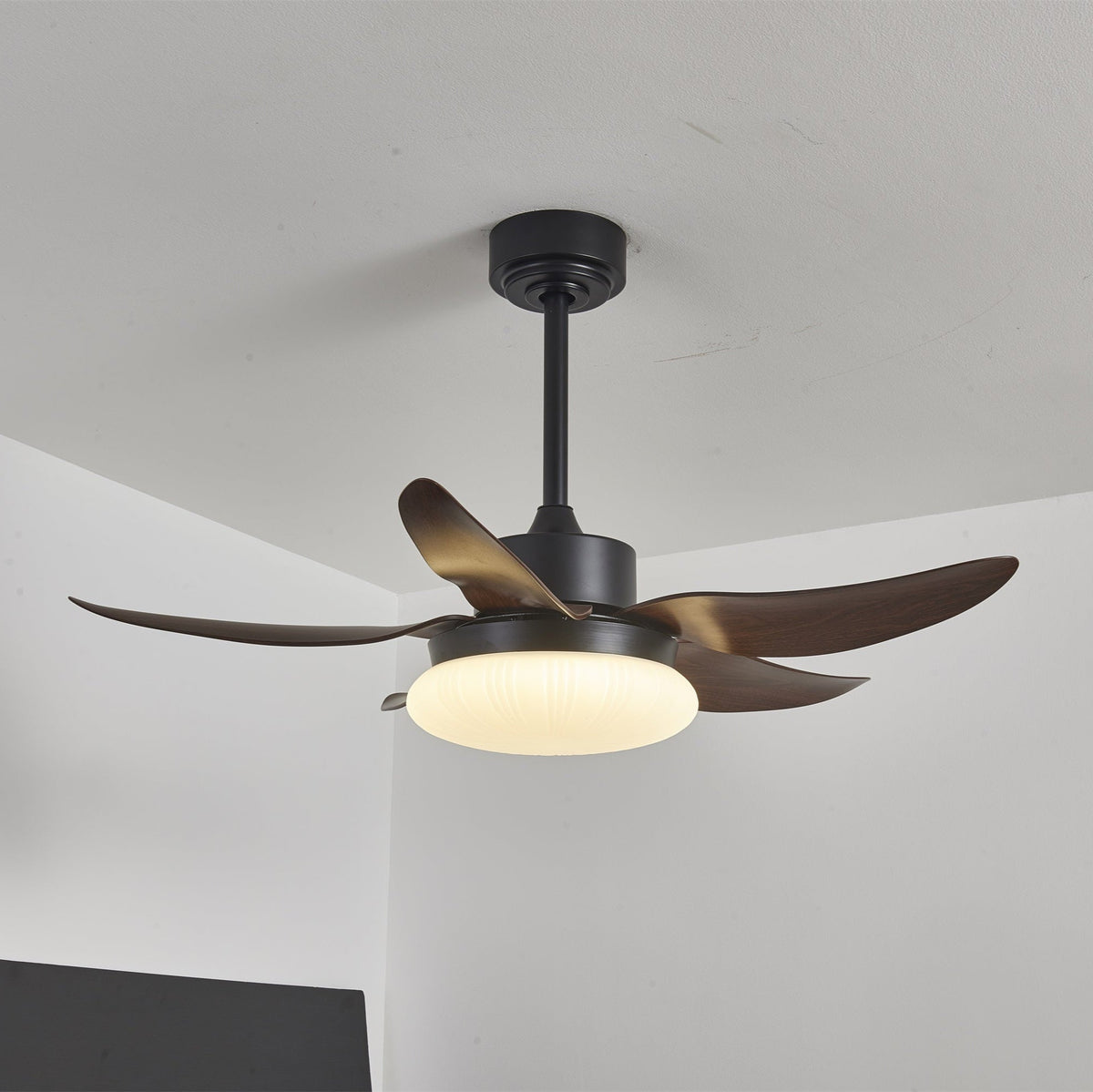 Zerith ventilador de techo con luz moderno de madera