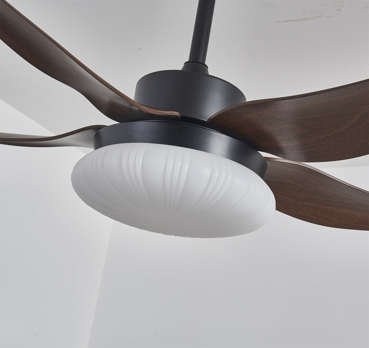 Zerith ventilador de techo con luz moderno de madera