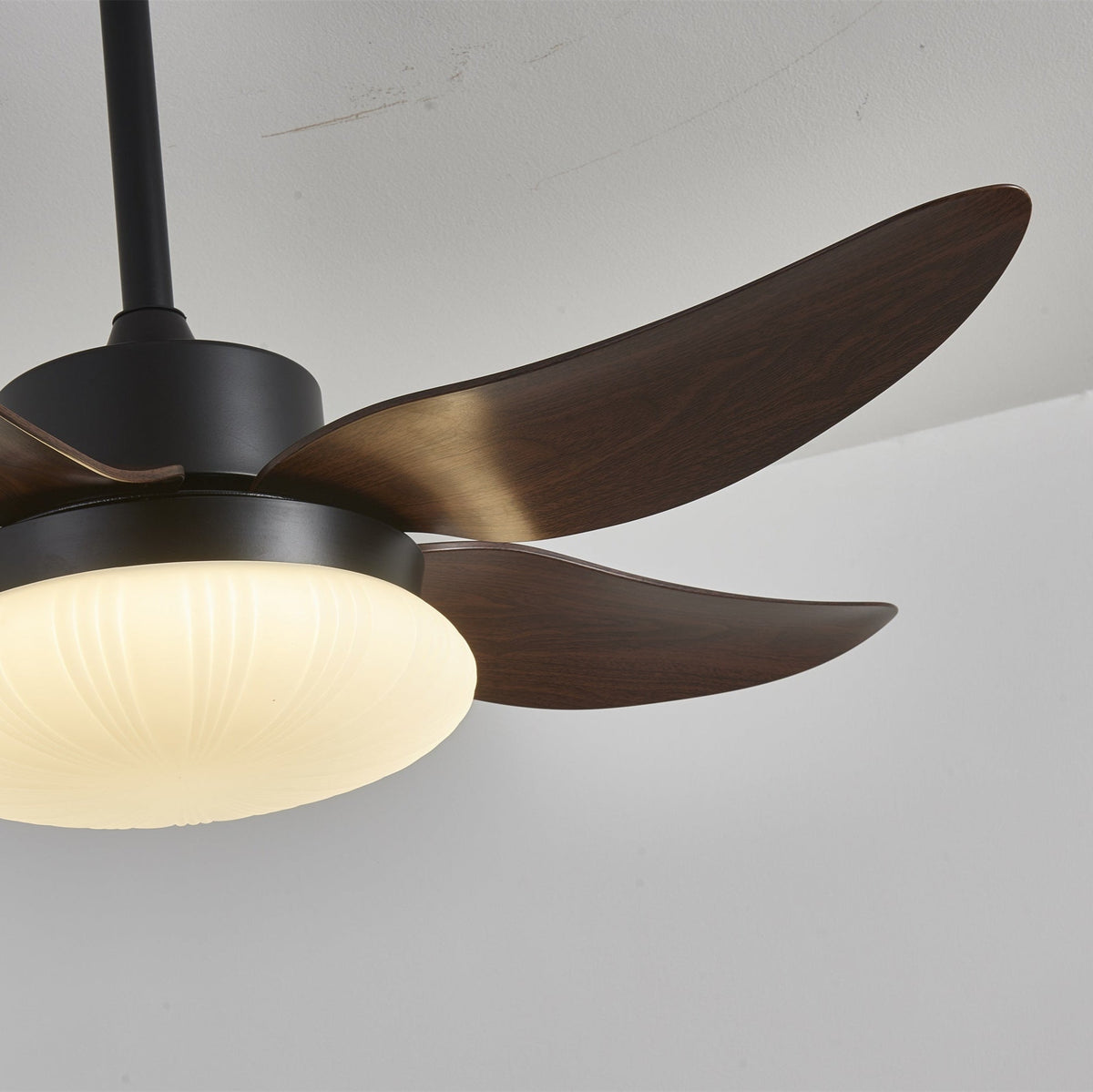 Zerith ventilador de techo con luz moderno de madera